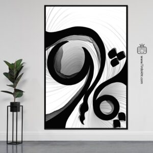 Persian calligraphy wall art with love word